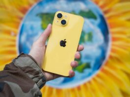 yellow iphone 14