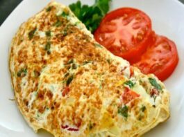 टमाटर से बना ऑमलेट