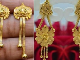 Gold Chain Earrings Designs