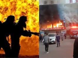 china fire, A massive fire in a Shanxi coal company