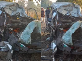 Nagpur Accident collision between car and truck, 6 people dead, one injured
