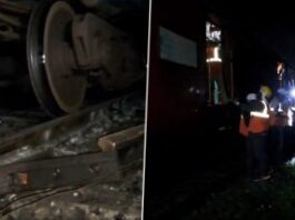 train derail in tamil nadu, five-coaches-of-goods-train-derailed-in-chengalpattu