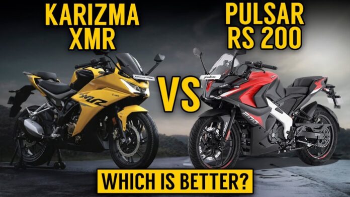Bajaj Pulsar RS200 and Hero Karizma XMR