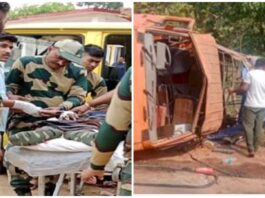 कांकेर में BSF जवानों का वाहन पलटने से 15 जवान घायल हो गए, Chhattisgarh BSF vehicle overturns in Kanker 15 soldiers injured