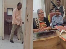 a BJP councilor reached the Kanpur Municipal Corporation meeting in an intoxicated state, the mayor expelled him from the meeting.