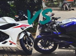 Yamaha r15 vs Suzuki gsx r150