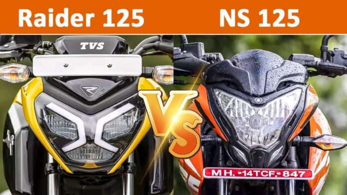 tvs raider 125 vs pulsar 125