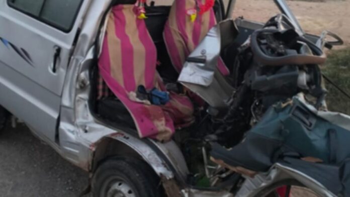 kannauj-truck-hits-car-full-of-wedding-guests-3-were-dead-and-one-injured