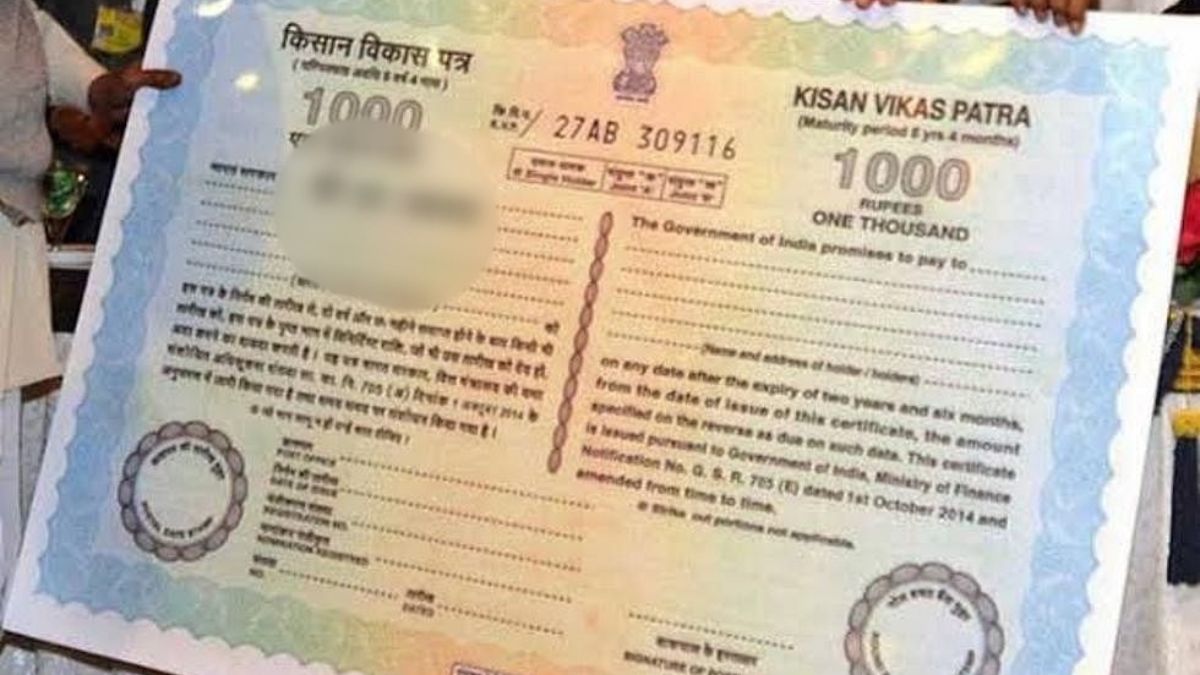 Kisan Vikas patra Invest in Post Office KVP Scheme for 115 months to double your money