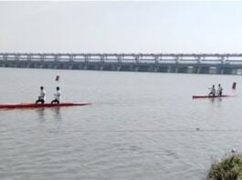 kanpur-up-state-canoeing-championship-started-in-the-waves-of-ganga-18-teams-showed-their-strength