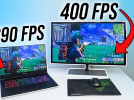 Gaming Laptop, Monitor