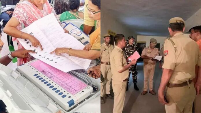 up-lok-sabha-election-2024-tight-security-arrangements-from-ground-to-air-18000-soldiers-deployed-at-1411-polling-stations-in-kanpur