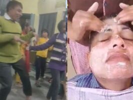Viral Video: Sometimes massage and sometimes dance with girl students, video of the watchman in the school went viral, BSA conducted investigation