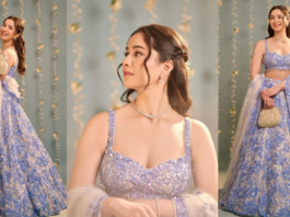 Sara Tendulkar beautiful floral lehenga