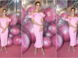 Kiara Advani off-shoulder midi dress worth Rs 73,042