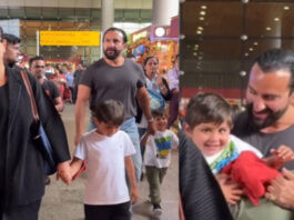 Kareena Saif Ali Khan return to Mumbai with kids