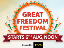Amazon Great Freedom Festival sale August 6