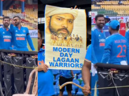 Rohit-Kohli's hilarious reaction Lagaan themed poster