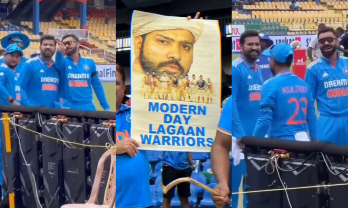 Rohit-Kohli's hilarious reaction Lagaan themed poster