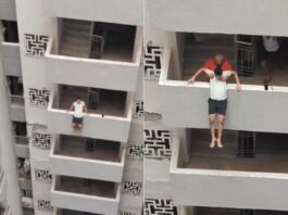 Noida Society Suicide Video