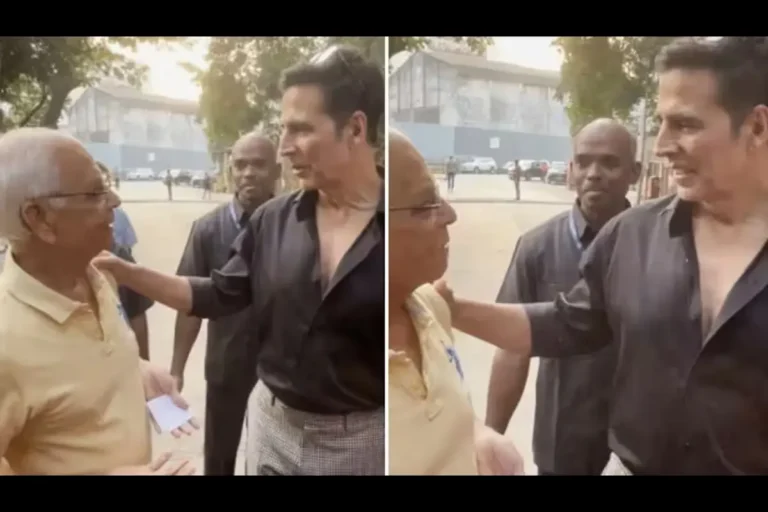 वोटिंग के दौरान Akshay Kumar ने सुनी बुजुर्ग की समस्या, गंदे शौचालय की शिकायत देखें!
