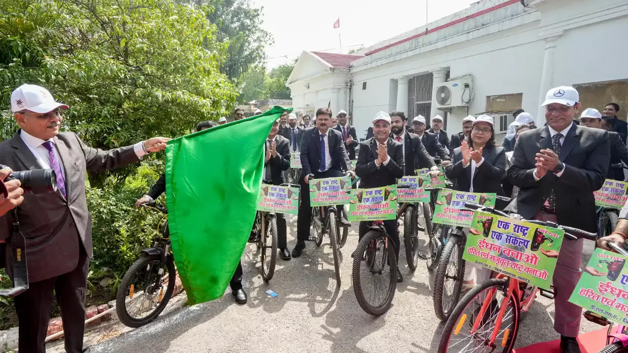 Judicial officers cycle rally Lucknow