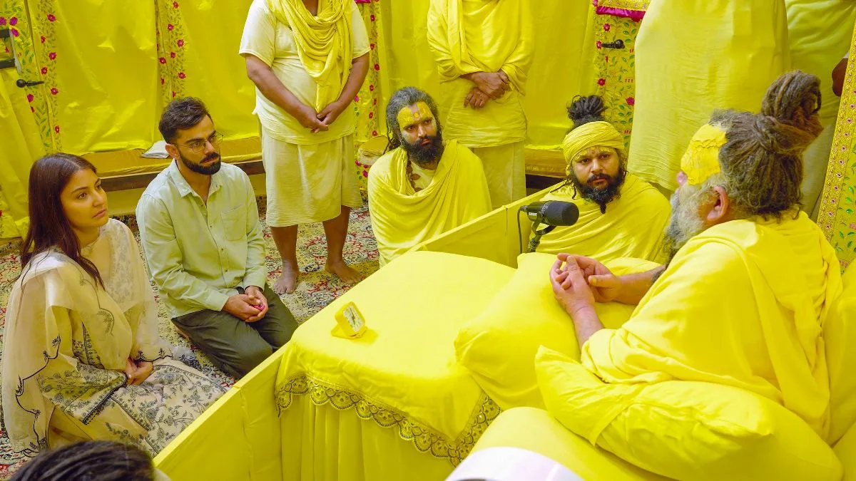 Virat Kohli and Anushka Sharma Vrindavan visit
