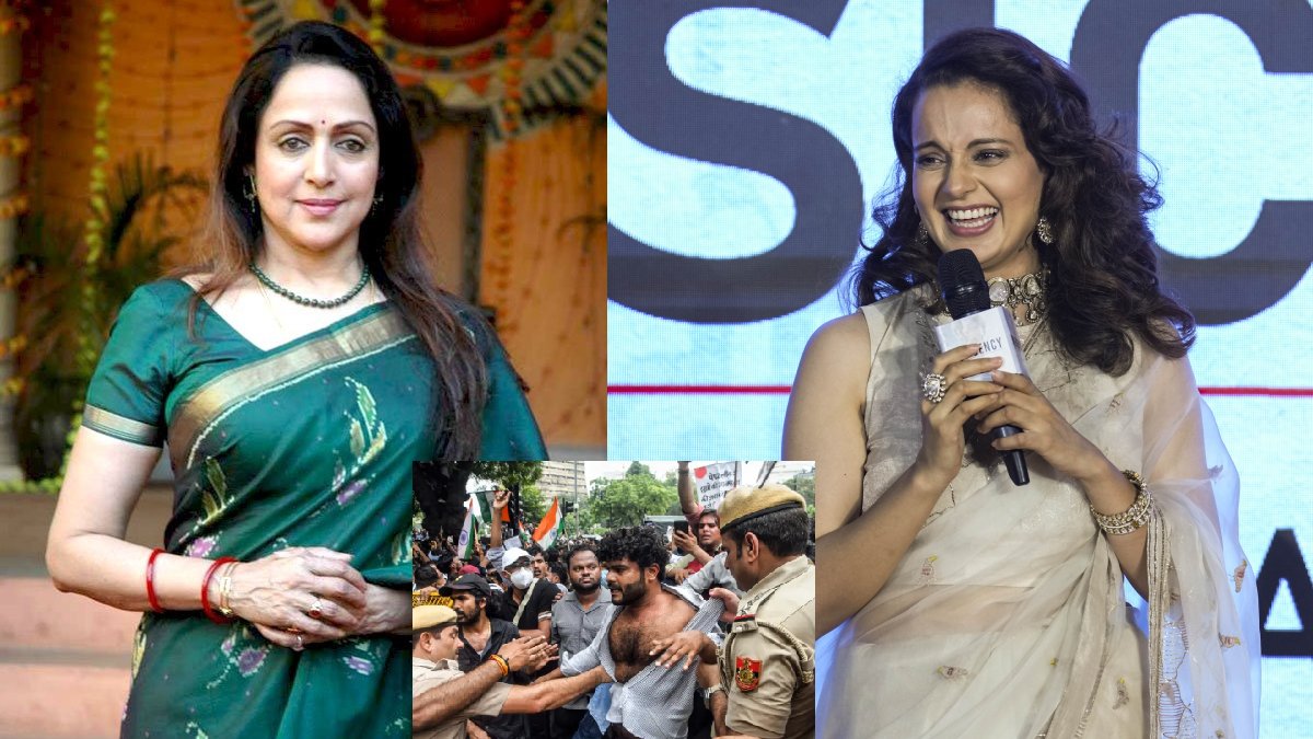 Hema Malini Kangana Ranaut CJP Protest